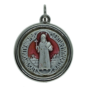 1 Inch Red St. Benedict Medal