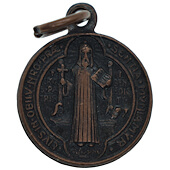 5/8 Inch Copper St. Benedict Medal