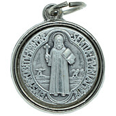 5/8 Inch Silver St. Benedict Medal