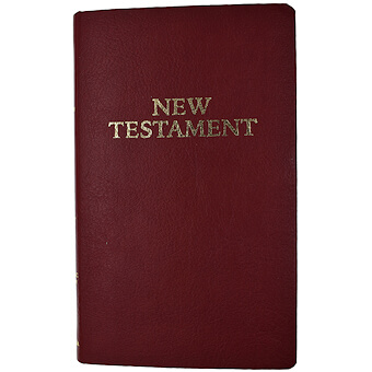 Burgundy Pocket New Testament