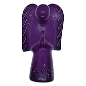 Fuschia Stone Angel Carving