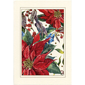 Poinsettia Christmas Card