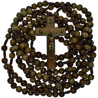 20 Decade Dark Corded Rosary