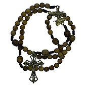 Brown St. Benedict Corded Rosary