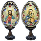 4 Inch Christ Teacher Eternal Bloom Egg Icon Set