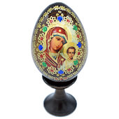 4 Inch Our Lady of Kazan Egg Icon