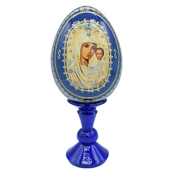 6 Inch Our Lady of Kazan Egg Icon