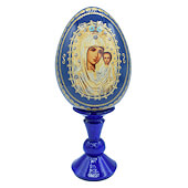 6 Inch Our Lady of Kazan Egg Icon