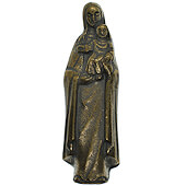 Bronze Madonna Figurine