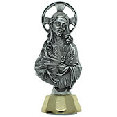 Sacred Heart Metal Figurine