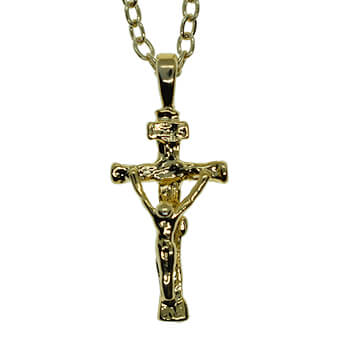 Crucifix Gold Necklace