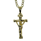 Crucifix Gold Necklace