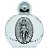 Miraculous Medal Round Holy Water Bottle