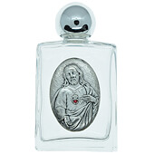 Sacred Heart Square Holy Water Bottle