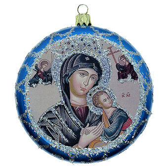 Our Lady of Perpetual Help Christmas Ornament