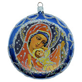 Virgin and Child Christmas Ornament