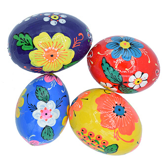 Floral Painted Eggs