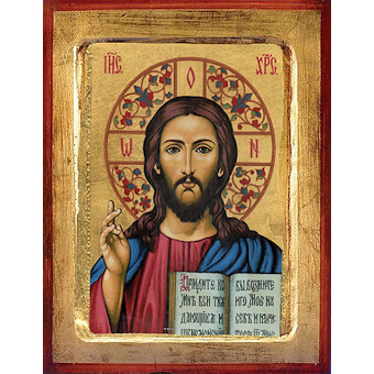 Pantocrator 2 7 Inch Painted Icon