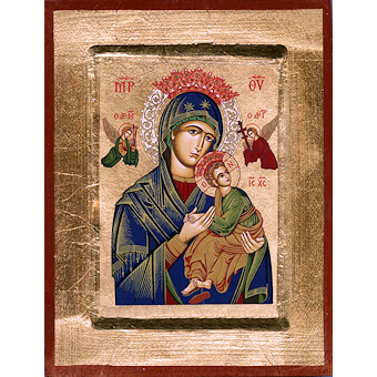 Our Lady of Perpetual Help 12 Inch Painted Icon