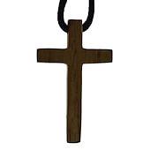 Bali Sawo Wood Pendant Cross