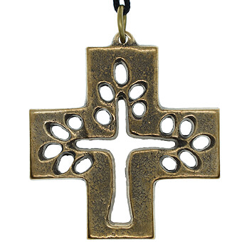 Bronze Tree of Life Pendant Cross