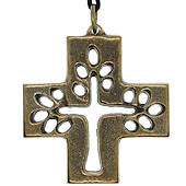 Bronze Tree of Life Pendant Cross