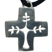 Sterling Silver Tree of Life Pendant Cross