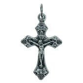 Leaf Sunburst Pendant Crucifix