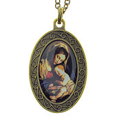 Bronze Madonna Pendant