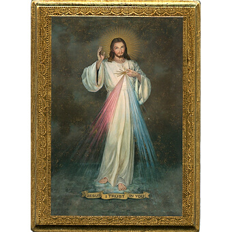 7 Inch Divine Mercy Plaque