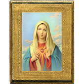 8¼ Inch Immaculate Heart Plaque