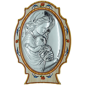 Madonna Silver Plaque