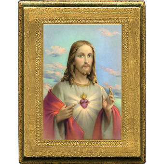 8 1/4 Inch Sacred Heart Plaque