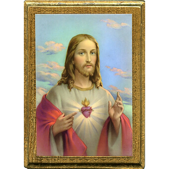 7 Inch Sacred Heart Plaque