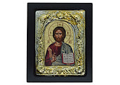 3 Inch Silver Christ Teacher Printed Icon