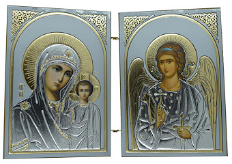 Kazan/Angel Diptych Printed Icon