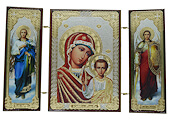 Kazan/Angels Triptych Printed Icon