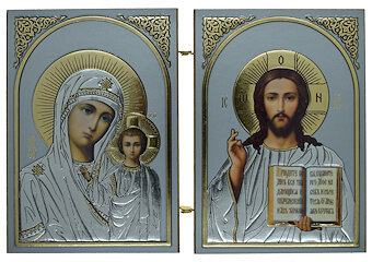 Kazan/Teacher Diptych Printed Icon