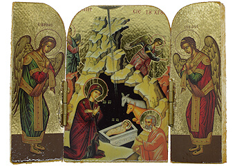 Nativity Triptych Printed Icon