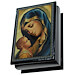 Outside view of Blue Madonna Rosary Box