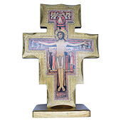 11 Inch San Damiano Standing Crucifix