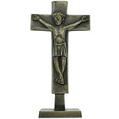 1½ Inch Bronze Standing Crucifix