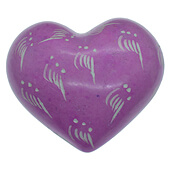 Pink Stone Heart Carving