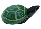 Green Stone Turtle Carving