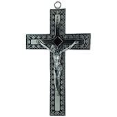 Black Filigree Crucifix